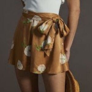 NWT Maeve by Anthropologie satin floral shorts